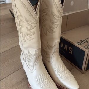 Tecovas Bone Cowhide Boots